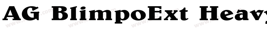 AG BlimpoExt Heavy字体转换